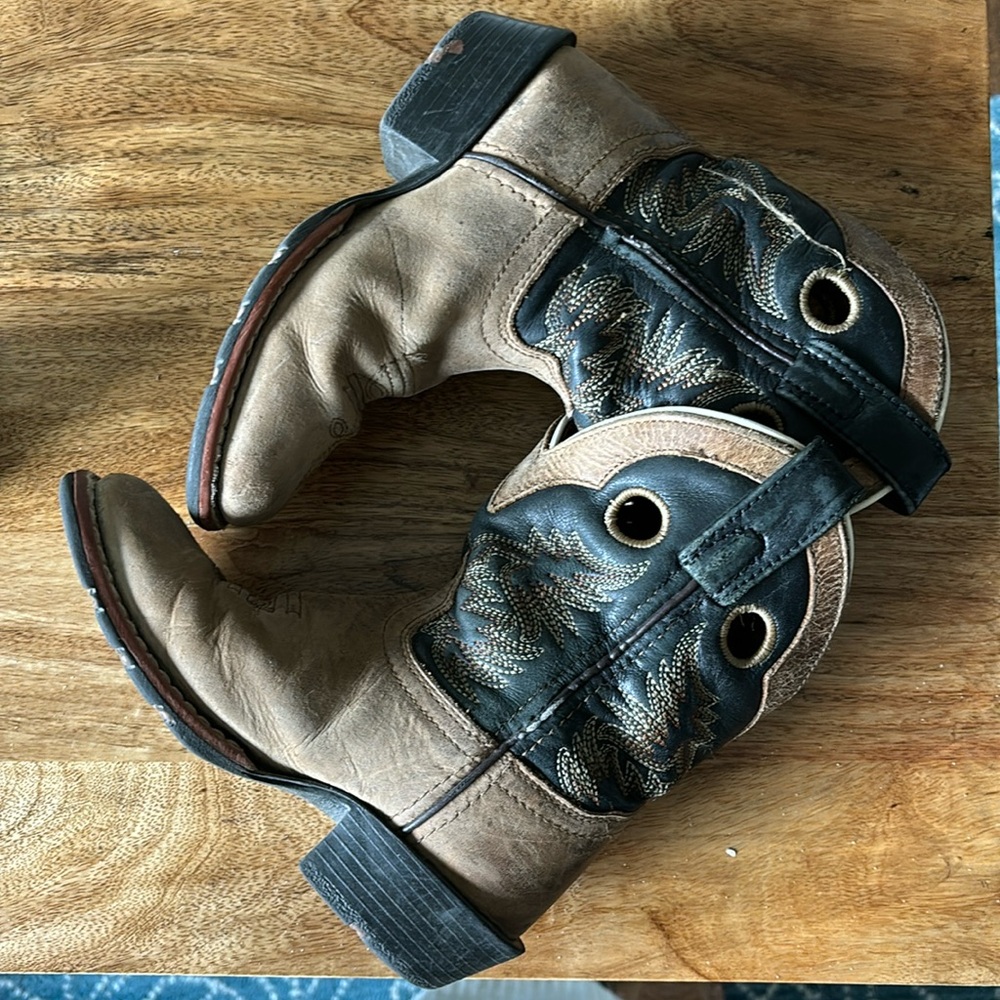 Leather cowboy boots